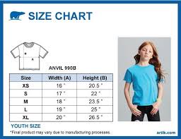 Anvil Youth Lightweight Tee