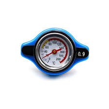 Us 8 04 6 Off Blue 0 9 Bar Thermostatic Radiator Cap Pressure Rating Temperature Meter Gauge Small Head For Honda Accord Civic Del Sol In Radiators