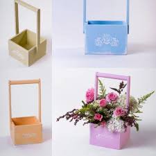 Flowers Basket Wood Basket Floral Box Floral Basket Floral Pot Etsy In 2020 Floral Baskets Basket Decoration Wood Basket