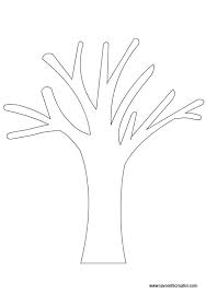 Sagome Alberi Per Lavoretti Sagoma Di Albero Alberi Di Autunno Modelli Di Albero