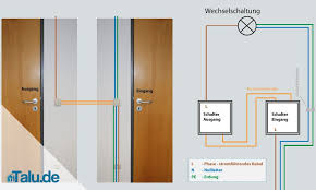 Schaltplan Wechselschaltung Lichtschalter Lichtschalter Schalter Elektroinstallation