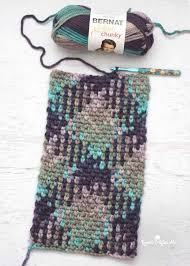 Have You Heard Of Planned Color Pooling Many Variegated Yarns Have A Repeating Sequence Of Colors Pat Pooling Crochet Bernat Softee Chunky Yarn Crochet Yarn