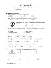 Download pemetaan kompetensi dan teknik penilaian kelas 9. Soal Tes Pemetaan Sd Jawabanku Id