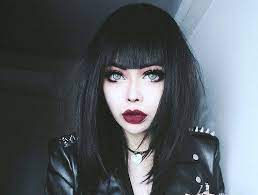 Black Wig Medium Length Straight By Kekeshop 78 80 Gothic Hairstyles Shoulder Length Hair Hair Styles