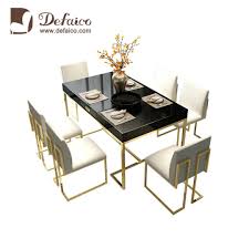 We found no results matching your search. Customized Villa Kitchen Luxurious Modern French White Gloss Top Titanium Golden Leg Dining Table Set With 6 Chair Dining Set Buy Golden Leg Dining