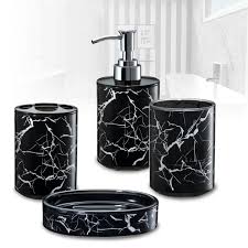 These beautiful, white marble bathroom accessories are hand crafted by expert artisans in agra, the city that is home to the iconic taj mahal. Immanuel 3d Marble Bathroom Accessory Set Reviews Wayfair