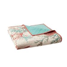 Throw blankets are made from a variety of materials; 50 X70 Ocean View Oversized Cotton Quilted Throw Blanket Coral Target