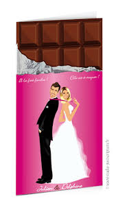 La gourmandise est ici mise à l'honneur. Faire Part De Mariage Original Gourmandise Chocolat Bonbons