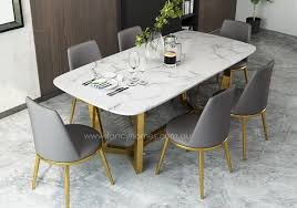 Maybe you would like to learn more about one of these? Buy Jacob Marble Top Dining Table Gold Base Tables Fancy Homes