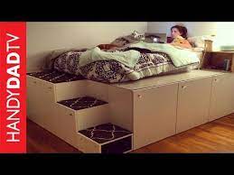 Bett bauen bett selber bauen möbel bauen verstecktes bett podest bauen platzsparende möbel diy möbel einrichten und wohnen tapeten. Plattform Bett Mit Stauraum Bauanleitung Zum Selber Bauen Machen Praktiker Marktplatz