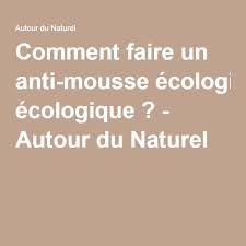 Comment Faire Un Anti Mousse Ecologique Autour Du Naturel Produit Anti Mousse Nettoyage Terrasse Anti Mousse Terrasse