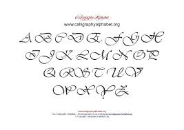 Pdf Calligraphy Alphabet Chart Uppercase Calligraphy