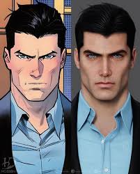 I was recently commissioned to create a 3D portrait of Bruce Wayne,  inspired by the comic art of Batman/Superman: World's Finest by Dan Mora  #brucewayne #batman #comicart #digitalportrait #art