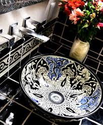 bathroom sink, talavera sink, talavera