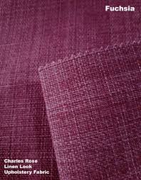 A pink and orange upholstery weight linen ikat fabric for furniture and window treatments. Charles Rose Linen Look Upholstery Collection Fabric Blog