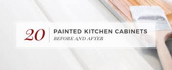 painting kitchen cabinets before & after