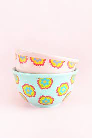 11 dia.x 4.5 h, 4 qts. Diy Floral Patterned Decorative Bowls
