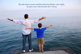 The gift and joy of grandchildren always warms the heart and your father's day message for son you send him will let him know how much you think of him as a dad. Father Son Shoe Quotes Quotesgram