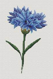 Cornflower Cross Stitch Pattern Blue Flower Floral Cross Etsy In 2021 Floral Cross Stitch Cross Stitch Funny Floral Cross Stitch Pattern