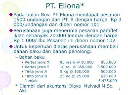 9 contoh soal akuntansi manajemen dan kunci jawabannyai manajemen akan mempermudah untuk memahami peran tujuan dan makna akuntansi manajemen bagi perusahaan terutama bagi pihak internal perusahaan. Pertemuan 2 Metode Harga Pokok Pesanan Contoh Soal Ppt Download