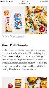 משולשי גבינת פרה צוחקת בפילונ Cheese Wedge Cow Cheese Food