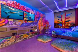 The Room That Glows Blue 15 Windows Up Omni San Antonio At The Colonnade Aquatica Kids Suite San Antonio Hotels San Antonio Vacation Best Family Resorts