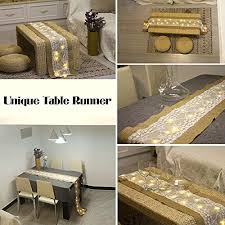 We did not find results for: 40 Led Table Runner With String Lights Handmade Burlap Roll Linen Fabric Tablecloth Lace Natural Jute Rectangle Table Cover For Buffet Party Holiday Dinner Reception Wedding Decor 12 X 108 Inch Pricepulse