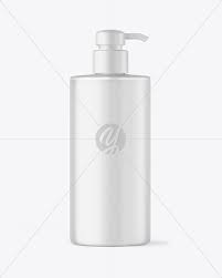 Frost Blue Liquid Soap Bottle With Pump Mockup In Bottle Mockups On Yellow Images Object Mockups