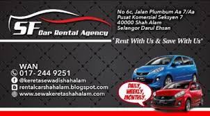 Jika anda merupakan orang yang menjalankan perniagaan 'kereta sewa' atau ingin mencari pembeli untuk kereta terpakai, maka di sinilah tempat yang paling. Sewa Kereta Tanjung Karang