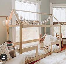 If you want, you then can have them made in different shapes and dimensions to accommodate and then have a much better appearance. Amazon Com Twin House Bed With Railings Handmade In The Usa Handmade
