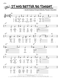 It had better be tonight lyrics. Johnny Mercer It Had Better Be Tonight High Voice Sheet Music Download Printable Standards Pdf Score How To Play On Real Book Melody Lyrics Chords Sku 471445