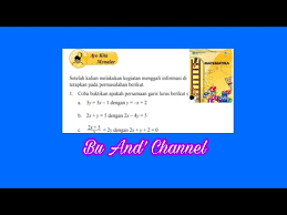 Tahukah anda jawaban yang benar? Ayo Kita Menalar Hal 175 Matematika Kelas 8 Bab 4 Persamaan Garis Lurus Youtube