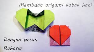Siapkan juga gunting kertas dan lem untuk perekat. Cara Membuat Origami Bentuk Hati Heart Origami Hitech Mall Komunitas Informasi U0026 Edukasi Ict Lusine