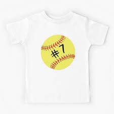 Serving mendham & chester youth since 2015 Softball Spieler 13 Ruckennummer 13 Ball Sticker Aufkleber Kinder T Shirt Von Theshirtinator Redbubble