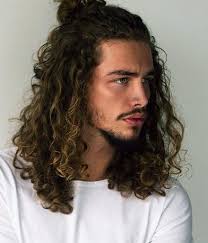 How To Do A Man Bun With Short Curly Hair Mimi Long Curly Hair Men Long Hair Styles Man Bun Hairstyles