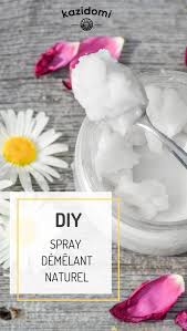 Diy Spray Demelant Naturel En 2020 Demelant Naturel Cheveux Huile De Coco Coco Cheveux