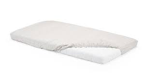 The all new stokke home collection, crib, cradle, changer and dresser. Stokke Home Bed Fitted Sheets White Beige Checks