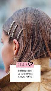 Haarspangen So Stylt Ihr Das It Piece Fur Die Haare Richtig Mittellange Haare Frisuren Einfach Haarspangen Haare