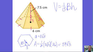 12 5 Volume Of Regular Hexagonal Pyramid Youtube