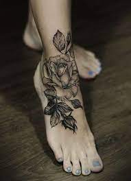 Tatuaje Rosa En Pie Tatuajes Para Mujeres