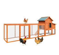 ZephyPaws122" Large Chicken Coop with Nesting Box and Run,Outdoor Wooden  Poultry Cage with Waterproof Roof,Pull-Out Tray and Ramp,Hen House for 3–6  ...