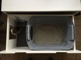 Easy To Clean Stuva Bench Litter Box Ikea Hackers Cat Training Litter Box Litter Box Diy Litter Box
