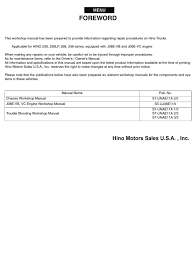 Maybe you would like to learn more about one of these? Hino 600 Workshop Manual Pdf Download Manualslib