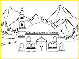Masjid merupakan tempat ibadah umat muslim yang mudah dijumpai di pedesaan. 2002 Sketsa Gambar Masjid Lengkap Paling Mudah Digambar