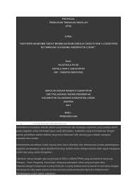 Bahan diklat calon kepala sekolah (cakep) sd sekolah dasar 2. Proposal Pts