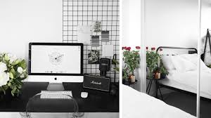 I find black and white to be a perfect color combination for the bedroom. Bedroom Tour Fresh Black White Style Rachel Aust Youtube