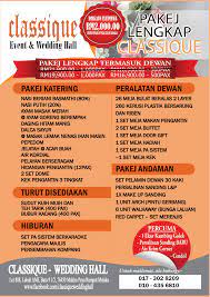Cahaya kristal beroperasi di sekitar selangor. Pakej Katering Termasuk Dewan Di Melaka Isda Catering Wedding Planner Llp0009189 Lgn