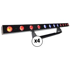 2pcs 252 led rgb wall wash bar light. Chauvet Dj Colorband Pix Usb Led Wash Light Kit 4 Pack B H