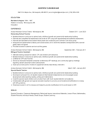 elementary school teacher resume