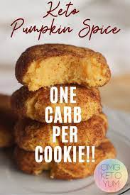 Keto Pumpkin Cookies Keto Pumpkin Snickerdoodles Recipe Pumpkin Spice Recipe Low Carb Recipes Dessert Keto Cookies